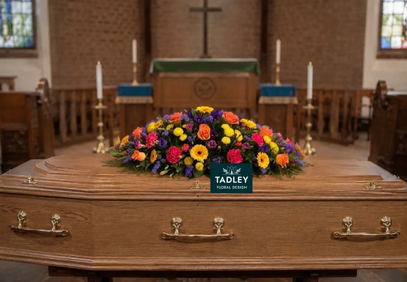 Traditional Coffin Spray Mixed Colours