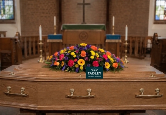 Traditional Coffin Spray Mixed Colours